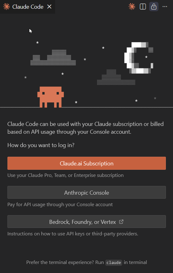 Account selection from Claude